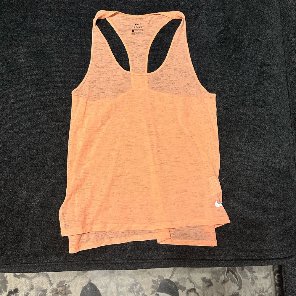 Orange Nike running tank